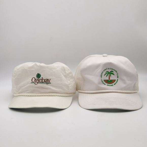 Unbranded Other - Bundle Of 2 Golf Hats Oglebay Lucaya Bahama Vintage